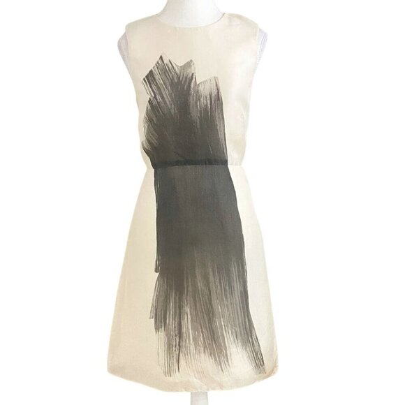 VERA WANG COLLECTION 100% SILK ORGANZA A-LINE DRESS - 2 - Picture 1 of 10